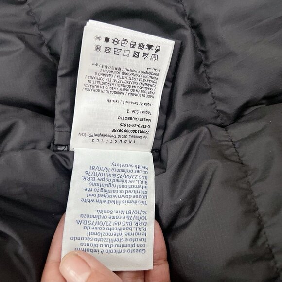 Moncler Maset Zip Shacket Down Jacket Black Mens Size 2 Medium $1690 - Picture 9 of 13